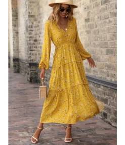 V-Neck Floral Print Long Sleeve Slit Resort Smocked Dress Wholesale Maxi Dresses SDN537254 -Dress Sales Store 02cf497e c6fc 45c3 8e29 3fec7716caa2 46ec82c9a0103dabe2512e8f6bedb0b3