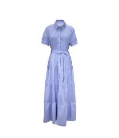 Striped Print Short Sleeve Lapel Smocked Shirtdress Wholesale Maxi Dresses SDN534931 -Dress Sales Store 0487e3b8 df65 4a77 8cc3 d0b2935b4300 b2c47e0fe6bb760369894526d4b387a6