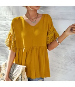 Casual Top Solid Color Loose Short Sleeve Womens T Shirts Wholesale STN560606 -Dress Sales Store 064e6cc0 1254 49e9 93dd e5e5a20a0c09 5ff40a2e1a807d79bda9cc19d8589a84