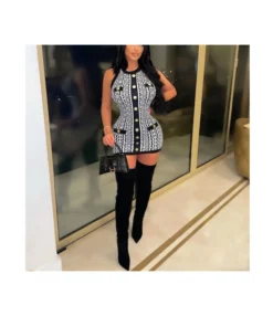 Geometric Print Knit Button Design Close Fitting Wholesale Dresses Bodycon Style Sleeveless SD203920 7 Geometric Print Knit Button Design Close Fitting Wholesale Dresses Bodycon Style Sleeveless SD203920 -Dress Sales Store 074fc0c8 acd5 4db3 a02c 645bad02c221 f27ff554503eccc87c600481784bbc8b