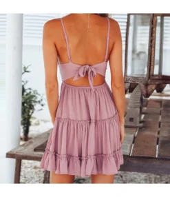 Women Spaghetti Strap Sleeveless Pleated Wholesale Smocked Dresses SDN580515 -Dress Sales Store 0952b6d1 4268 4072 9ff0 538c6d820ac2 be98a27f8f19f9413097a13ce3218419