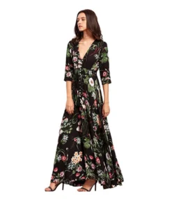 Printed Retro V-Neck Wide Hem Slit Design Wholesale Maxi Dresses Vacation Dress Trendy SD204093 -Dress Sales Store 0bb88033 1f84 4452 9e89 0c77e1394b1e B0DFC058AB08FAE53F3A0B194D0C2C37