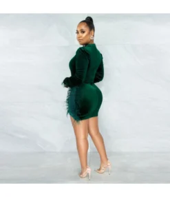 Nipped Waist Velvet Dress Bodycon Wholesale Dresses St Patricks Day SD202181 -Dress Sales Store 15049983 05e2 419b a245 607fd109e9c8 4091699DE279F313E56C248B80D2869E