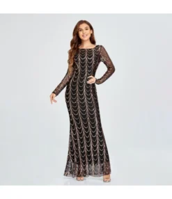 Sequin Slim Party Dress Elegant Party Long Sleeve Fishtail Evening Dress Wholesale Maxi Dresses SDN537007 -Dress Sales Store 174e2a08 035c 4e75 9389 56ae332aa723 c8a651a11f55eedcc8a091915bd406ad