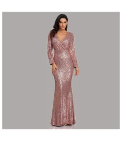 V-Neck Hollow Long Sleeve Slim Sequin Prom Evening Dress Wholesale Maxi Dresses SDN535239 -Dress Sales Store 1990035d 7976 40f4 b5eb c098a5452584 9b45fd2c91f06c243a9465e7e7b7f539