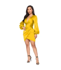 Satin Sexy Deep V Asymmetric Mini Dress Long Sleeve Solid Color Bodycon Wholesale Dresses SDN562361 -Dress Sales Store 19e01f47 5ca2 4ebd 80fa 07931ea11369 d4a0755262ce940b252a57922bc749f5