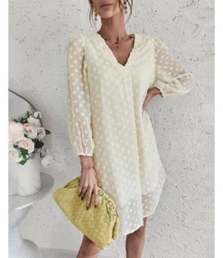 Sexy V Neck Flocking Mini Dress Solid Color Loose Long Sleeve Wholesale Dresses SDN560852 -Dress Sales Store 1dc190af 833f 4a2c 8530 0c6b77c2e4ef 031dabc606e1db56a3fe7958ea07409b