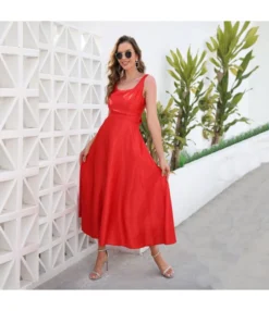 Women Strappy Sleeveless Big Swing Solid Color Wholesale Red Dresses SDN580812 -Dress Sales Store 1dcd2599 362a 4bb7 8d86 cfeddf4bfa84 ace8a320e8e16fa1ec197b104117851e