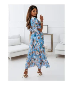 Floral Print Ruffle Sleeve V Neck Elastic Waist Wholesale Maxi Dresses SD203577 -Dress Sales Store 1f96d276 1762 40b3 9910 c02c745ee368 374074CB83C7BD6102519F82A99072EA