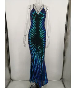 Back Crisscross Sexy Stripe Bodycon Dress -Dress Sales Store 200522790 9