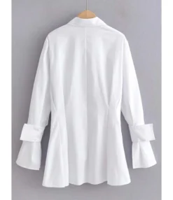 Solid Color Turn Down Collar Cargo Style Shirt Dress -Dress Sales Store 200717206 12