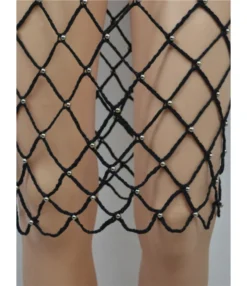 Hollow Out Beach Pearl Decor Cover-up -Dress Sales Store 200904651 6