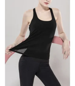 Fake Two Pieces Crisscross Back Sports Tank Top -Dress Sales Store 201202966 3 1