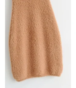 Criss Cross Back Fuzzy Knitted Suspender Dress -Dress Sales Store 210118942 2