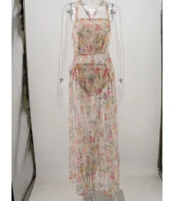 Fringed Sequin Split Thigh Cami Maxi Dress 210519104 -Dress Sales Store 210519104 3