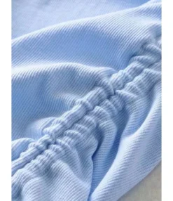 Solid Color Smock Lace-up Short Sleeve Bodycon Dress 210601979 -Dress Sales Store 210601979 6