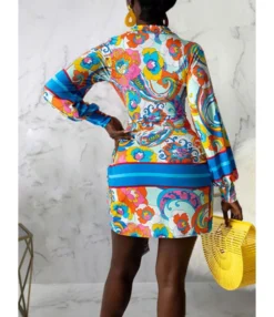 Long Sleeve V-Neck Bodycon Dress With Belt 210810705 8 Long Sleeve V-Neck Bodycon Dress With Belt 210810705 -Dress Sales Store 210810705 2