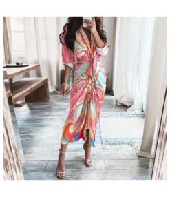 Printing Lace-Up Waist Single-Breasted Ladies T Shirt Dress Wholesale Clothing Vendors SD190539 -Dress Sales Store 26caebdc 3c4e 4bb5 869b 3960fc4b6e8a 26E185FC8C8068A0AF88AC45E5AFA208