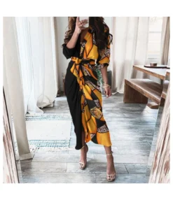 Printing Lace-Up Waist Single-Breasted Ladies T Shirt Dress Wholesale Clothing Vendors SD190539 -Dress Sales Store 290779fe 4676 4c91 9705 006f61d65e4c B679BB661251E98C5762211F78CC30D5