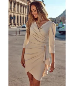 Sexy V-Neck Ruffles Dress Three-Quarter Sleeve Solid Color Wholesale Dresses SDN561494 -Dress Sales Store 2fd6ca11 04d6 4290 9bc4 df91c1a5c466 O1CN01cHbLu61UK88KMgrWw 2099122498 0 cib