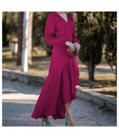 Irregular Ruffled Fashionable Long-Sleeved V-Neck Maxi Dress Wholesale Dresses SDV464122 -Dress Sales Store 314ed82a 3a96 4794 a6ba 2f75ff29139d 0f29afdbb1b0e129f4022f5566f1866a