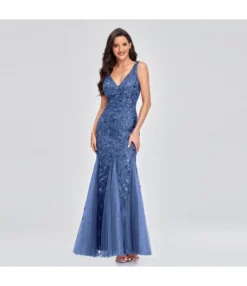 Sexy V-Neck Leaf Embroidered Sequins Slim Fishtail Prom Evening Dress Wholesale Maxi Dresses SDN535240 -Dress Sales Store 35f940cd 151f 4ce9 bf55 52d0aa5a2f4d ed943384c9761d0cec52b9c7bb4dcb4c