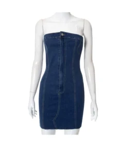 Sexy Off-Shoulder Sleeveless Denim Dress Button-Zip Bodycon Wholesale Dresses SDN561098 -Dress Sales Store 3658456a 0aff 47eb 9765 a35ebe341d37 fadb58bbdf96df87361f8dcd27d9fef3
