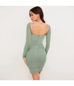 Solid Low Cut Pleated Mini Dress SD080270 -Dress Sales Store 3c1db975 a2ed 4c68 b670 cc154d32196a 6B1007763591B6B8A89BE245CA7CC802