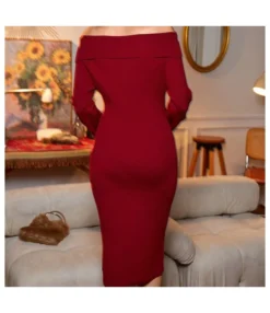 Wholesale Women Clothing Red Knitted One-Shoulder Dresses SD200126 -Dress Sales Store 46760336 857b 41b3 875d 763e78a82604 BA6986EE6E5D2710B1E52338E3EAB6F6