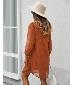 Sexy V Neck Flocking Mini Dress Solid Color Loose Long Sleeve Wholesale Dresses SDN560852 -Dress Sales Store 470df41b 5469 437d 924b fb2e81f76eab 54b249e6d378a3b6eebe8b85623005bd