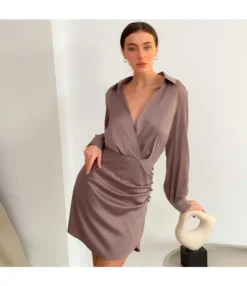 Sexy Satin Deep V Neck Dress Solid Color Long Sleeve A-Line Wholesale Dresses SDN560922 -Dress Sales Store 4870f8b4 9c06 4050 9bc5 a7de1f2a31e4 fa233e43faa7ea2d7be20376df9e9420