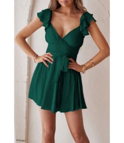 Sexy Deep V Ruffles Sleeve Dress Solid Color Lace-Up Backless Wholesale Dresses SDN560229 -Dress Sales Store 497976aa 09a8 4dd0 ab15 2bd0bb47af84 b59826732f22812909cd251fbf2e3487