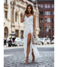 Solid Color Sling Ruffled Chiffon Flowy Dress Wholesale Maxi Dresses SDN535438 -Dress Sales Store 4d7473a3 1c15 4546 ad2e 3267dd80120b 7df645ef9a95d9f43ac6c696019781f7