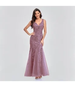 Sexy V-Neck Leaf Embroidered Sequins Slim Fishtail Prom Evening Dress Wholesale Maxi Dresses SDN535240 -Dress Sales Store 506ee928 48cf 4382 b8b3 070ff25f5926 80394f169b83870cd68b0365bb9ac346