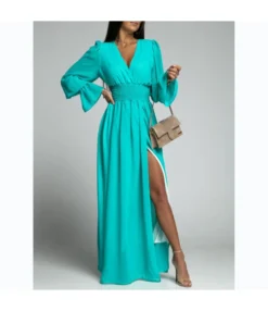 Nipped Waist Long Sleeve Slit Chiffon Dress Wholesale Maxi Dresses SDN535518 -Dress Sales Store 557d353f 32e3 45dd 8a87 8ec9c1a0d076 8f0acf747704e15ba7695e26ef476c7a