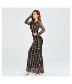 Sequin Slim Party Dress Elegant Party Long Sleeve Fishtail Evening Dress Wholesale Maxi Dresses SDN537007 -Dress Sales Store 5a6a4806 f10f 4f53 869a 8283075e0793 747d3788232637f609763027959c542c