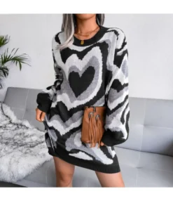 Knitted Dress Women Wholesale Love Sweater Crew Neck SE162193 -Dress Sales Store 5b1f182b 75e7 4b45 8e6f 0e068ee6bd68 B531F6E48C986B4CEB58FB826CFA6DB8