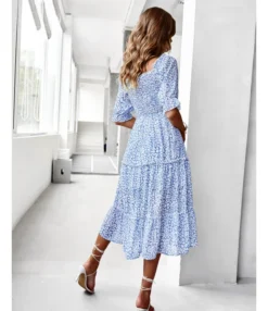 Sexy Off Shoulder Floral Midi Swing Dress High Waist Petal Sleeve Slim Vacation Wholesale Dresses SDN560630 -Dress Sales Store 5b944991 9b8b 41e6 a4ee 9064650fbde8 34e239ce4cf9c12de30e911988fc0aed