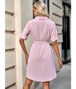Solid Color Half Sleeve Tie-Up Lapel Casual Dress Wholesale Dresses SDN537944 -Dress Sales Store 5dc4299b f5de 4b03 94d3 c3a561d2f1c9 4c1cbfea35218bd29c597558e38c25df