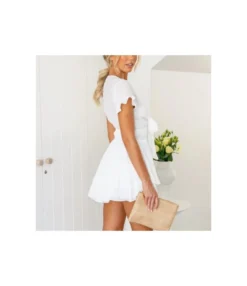 Solid Color Lace-Up V-Neck Layered Ruffled Dress Wholesale Dresses SDN535553 -Dress Sales Store 6561f8ab f0a2 4e23 b3ed 23f6d7446be9 61eb6328fc389cfea10bf583e653089d