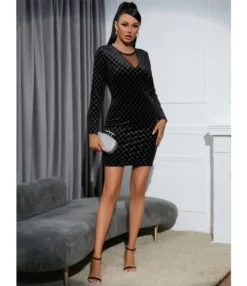 Women Mesh Sheer Long Sleeve Velvet Wholesale Bodycon Dresses SD580279 -Dress Sales Store 67c91158 534d 495e 9ed4 0b8db8a8064d C6AF6D1E9A49D213BFC7A701E0405FA9