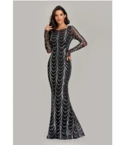 Sequin Slim Party Dress Elegant Party Long Sleeve Fishtail Evening Dress Wholesale Maxi Dresses SDN537007 -Dress Sales Store 6f6f0230 32bc 433b 8ddd 10ff84d1592e 327b032f93ecfba62b06f2961c572a97