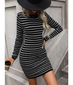 Stylish Inter-Colour Striped Round Neck Mid-Length Knitted Dress Wholesale Dresses N5923082600024 -Dress Sales Store 6faf31f1234546d2b9c8b07400ace2bb 4