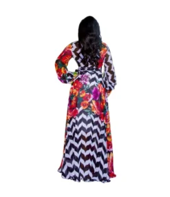 Floral Printed V Neck Chiffon Lantern Sleeve Lace-Up Swing Dress Vacation Casual Wholesale Maxi Dresses SD55498 -Dress Sales Store 71b043b3 cc9d 4061 912a 73f6c1e3cc36 0a028d9805ac76b27bd1418c877b16d5