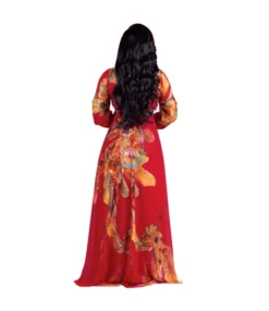 Floral Printed V Neck Chiffon Lantern Sleeve Lace-Up Swing Dress Vacation Casual Wholesale Maxi Dresses SD55498 -Dress Sales Store 71bd5297 6e10 4760 b7b9 f6b5dcfc3f37 501de1844e70d24f8a6098600fbd4273