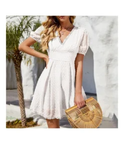 Women Jacquard Swiss Dot Puff Sleeve V Neck Wholesale Swing Dresses SDN580769 -Dress Sales Store 777aae08 9e2d 49ba 9fb8 98ba3b55e0c1 46f4c801009c1a9238da942719b9857b