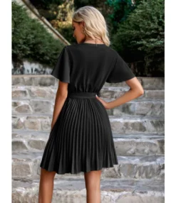 Fashion Solid Color V-Neck Tie-Up Waist Pleated Dress Wholesale Dresses SDN539989 -Dress Sales Store 7a6500d0 6edc 42fb 9424 d90e3343a588 37905d47bafd057567260703bc7a58c0