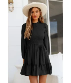 Lantern Long Sleeve Elastic Bust Ruffle Collar Swing Dress Wholesale Dresses SDN535637 -Dress Sales Store 843f19db 18f0 42a2 a6d4 68eb316dfb2c f3b390b82f692dbb7f5a8c58d0bc21af