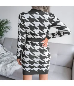 Knitted Dress Lady Wholesale Houndstooth Fashion SD162182 -Dress Sales Store 8723eca0 197a 4d21 8a77 8397c4e7f0d5 E18A38A2319E42F4B9C68C62617B5228