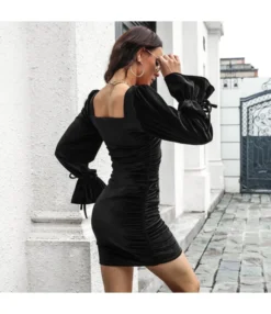 Women Puff Sleeve Velvet Square Neck Slim Fit Wholesale Bodycon Dresses SDN580690 -Dress Sales Store 88c486ca c820 4b28 b882 2d5a0a501df8 25df5784ff31b8d18c18d473dcba9200